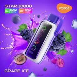 VOZOL Vape Buy - VOZOL STAR 20.000 gelo de uva BNNLD9